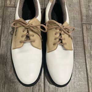 Women’s Footjoy White and Tan Golf Shoes
